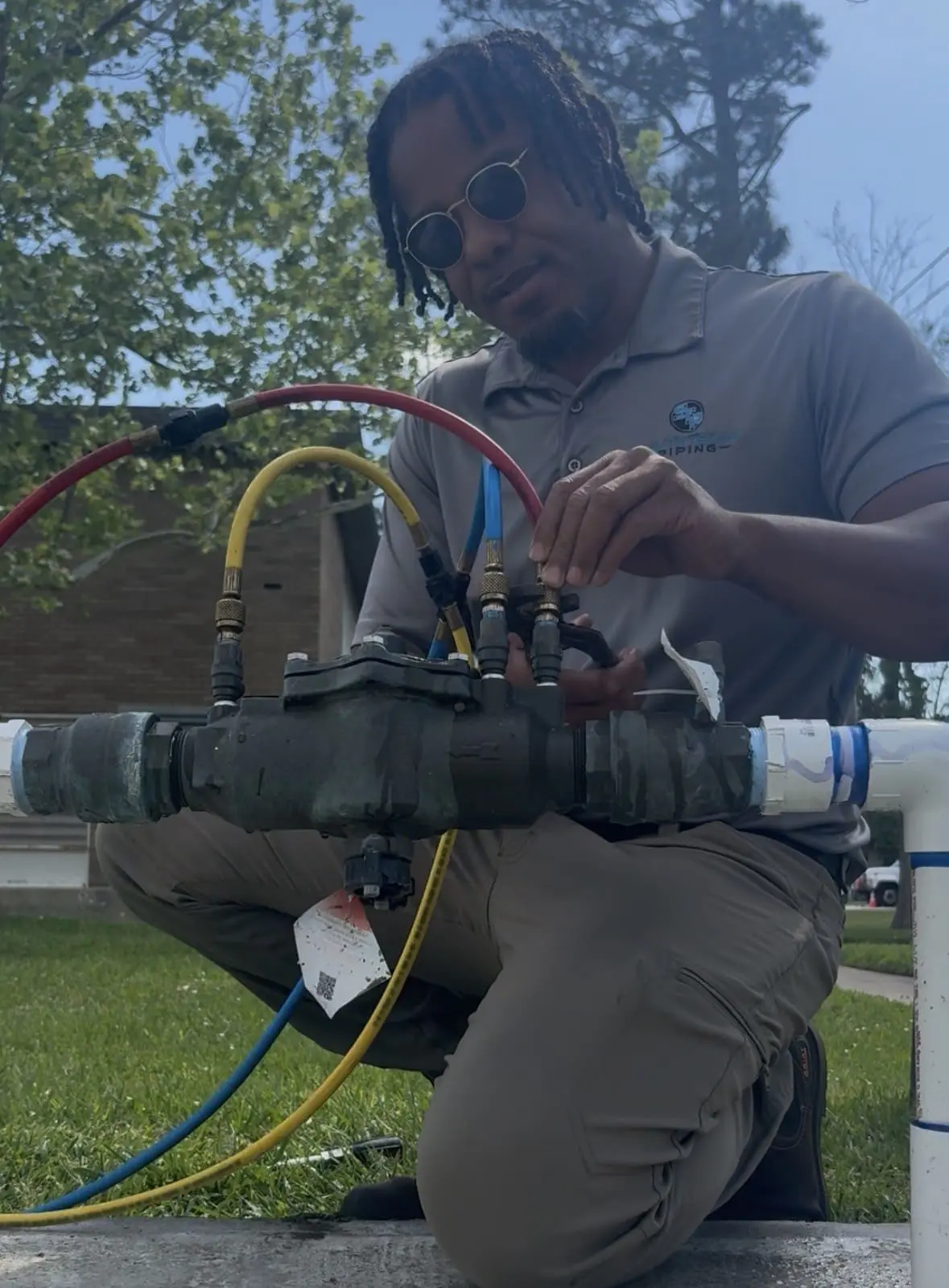 backflow testing, pressure reduce valve, device backflow, south texas piping, leaks